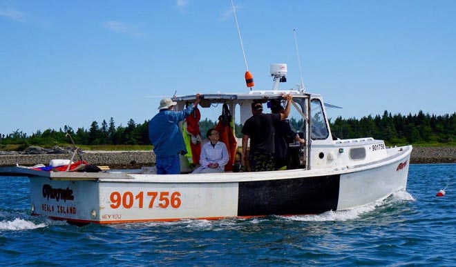 Cruise on Overtime, a working lobster boat