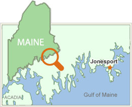 Washington County Maine's coastline